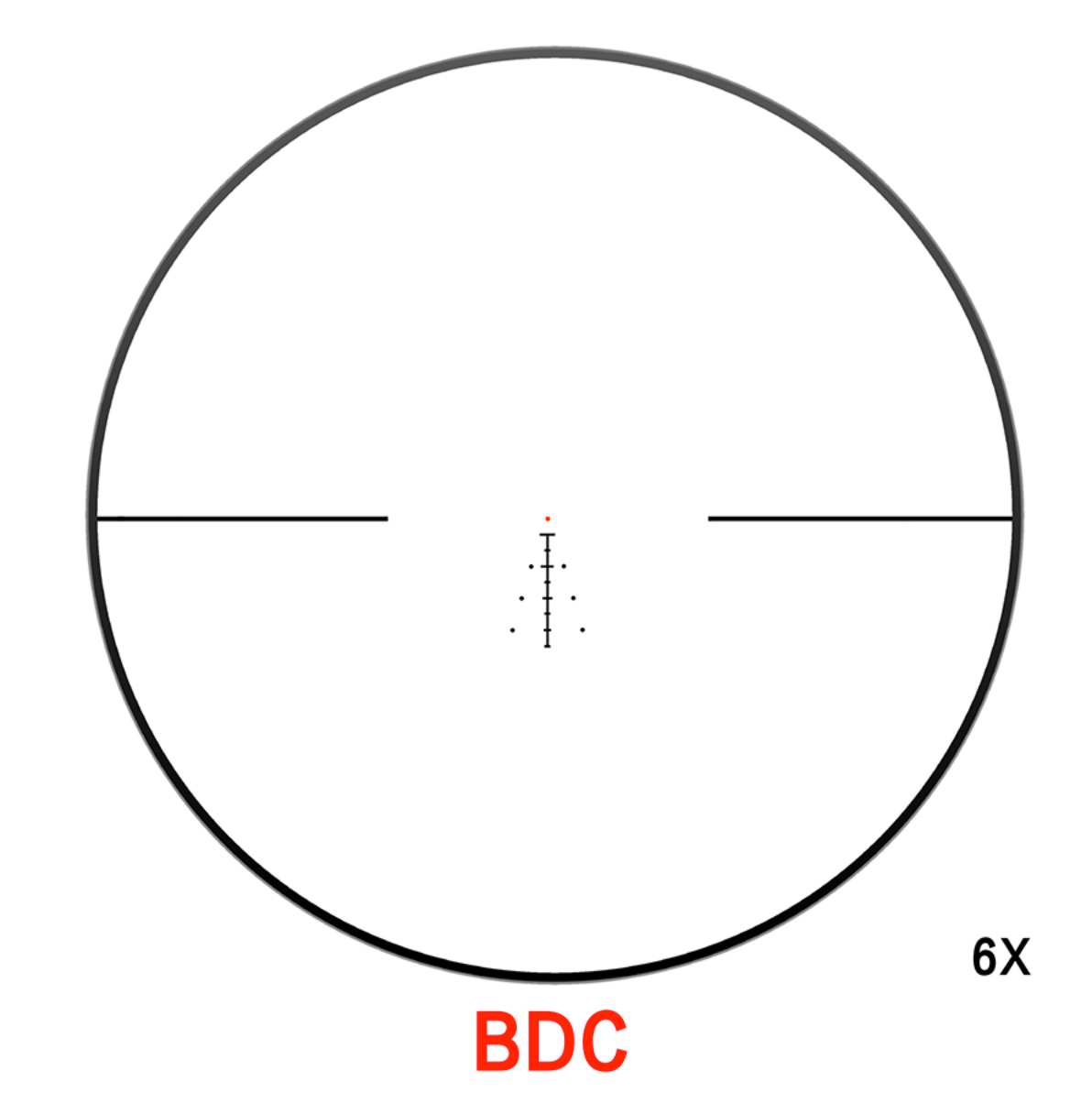 Discovery Optics ED 1-6X24 1R Rifle Scope Red Dot BDC FFP Reticule.