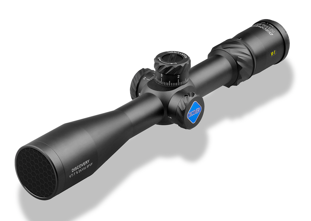 Discovery Optics 6-24X50 FFP VT-T Rifle Scope, with Universal Phone Holder.