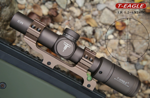 T-EAGLE ER 1.2-6x24 IR SFP (MOA) Riflescope in SILVER Colour