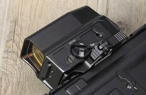 UH-1 Razor AMG Red Dot Sight, by Optronics Riflescope, Rechargeable Battery.