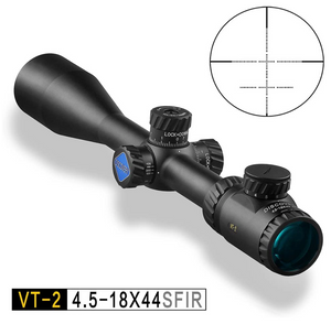 Discovery Optics VT-2 4.5-18x44 SFIR-N Rifle Scope Illuminated Twin Reticule.