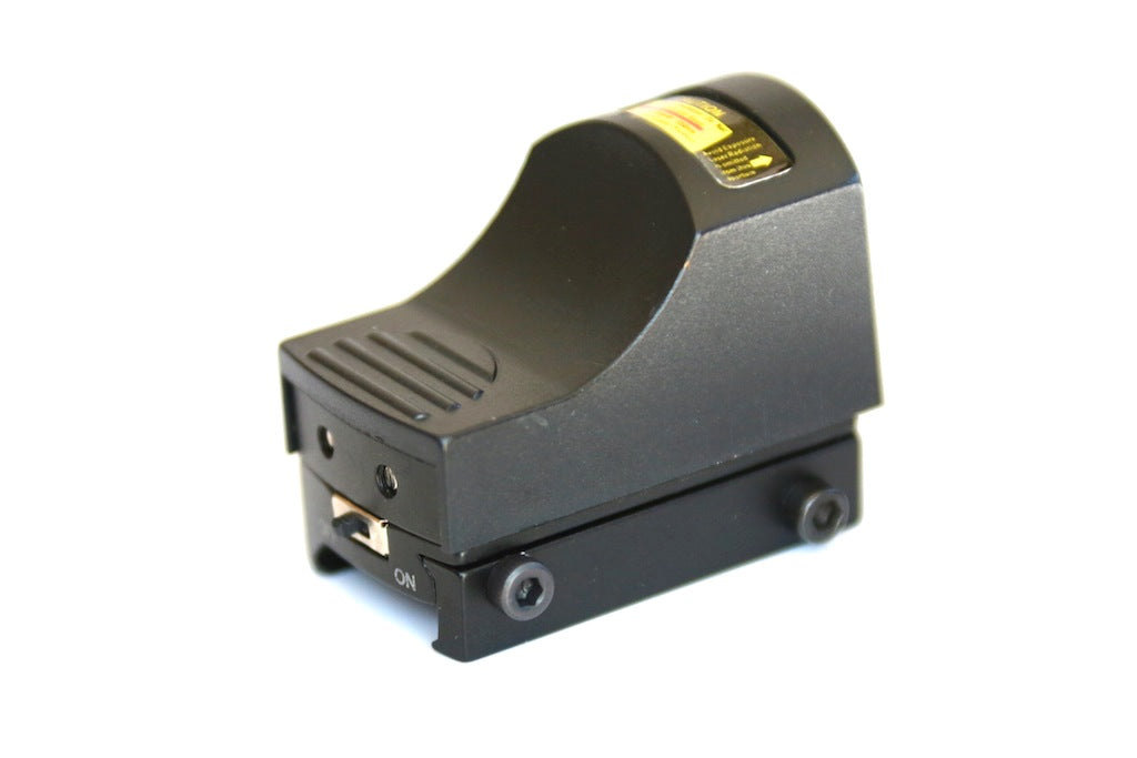 Red dot MINI reflex sight with ON/OFF, ideal pistol sight.