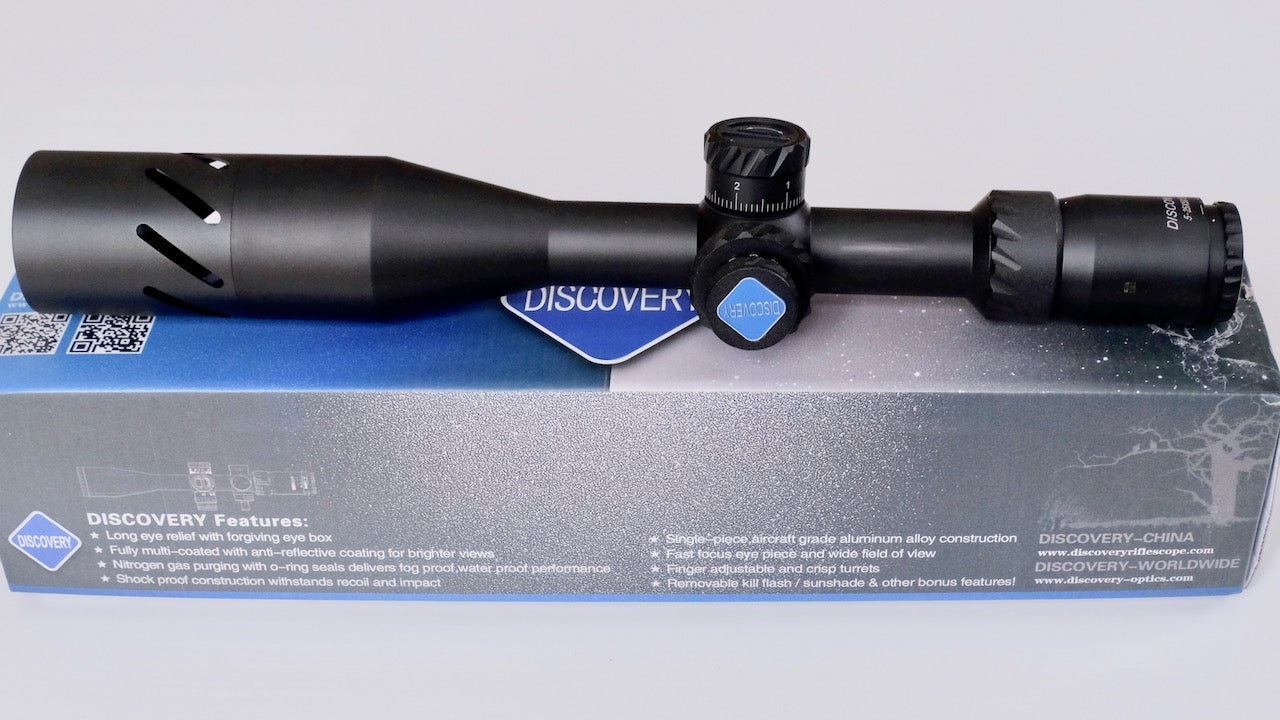 Discovery Optics 5-25X50 HD Rifle Scope Range Finder illuminated Reticule.