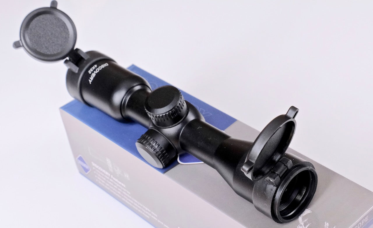Discovery Optics 4x32 VT-Z Rifle Scope Mill-Dot Reticule.