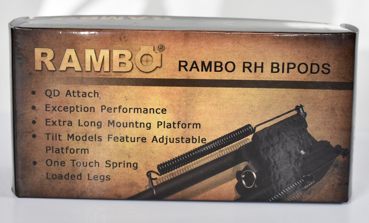 Bi-Pod Rambo Spring Loaded Telescopic Legs 6-9 inches for use on most guns.